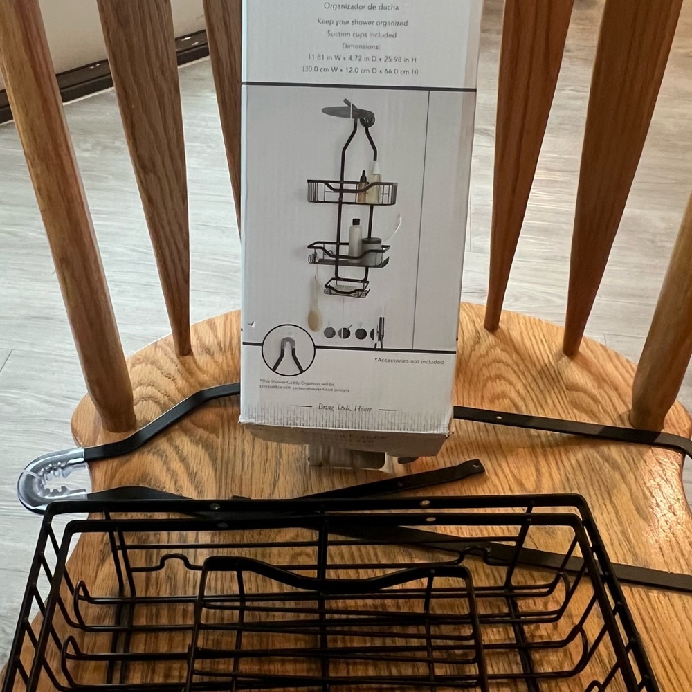 Black Shower Caddy Organizer